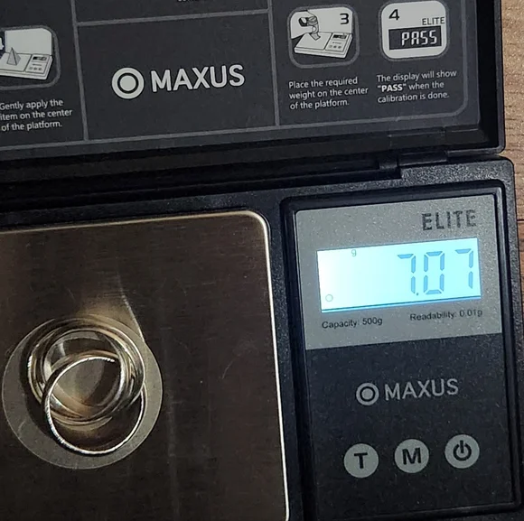 Vintage Sterling Silver Russian Wedding Ring Mexico 925 - Picture 7 of 9